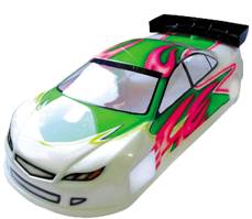 pc film shell of model of race car